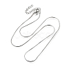 0.9MM 304 Stainless Steel Snake Chain Necklaces for Women Men STAS-V011-04A-P-4