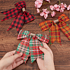 8Pcs 8 Colors Christmas Theme Imitation Linen Bowknot Ornament Accessories DIY-CA0004-34-3