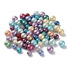 Eco-Friendly Dyed Glass Pearl Round Bead Strands HY-X0006-6-8mm-4