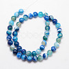 Natural Striped Agate/Banded Agate Bead Strands G-K166-13-6mm-3