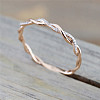 Alloy and Crystal Rhinestone Finger Rings FS-WGF6D8C-14-2
