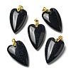 Synthetic Blue Goldstone Pendants G-E570-01G-15-1