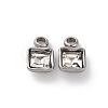 304 Stainless Steel Rhinestone Pendants STAS-B090-02P-09-1