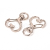 Heart Shape Zinc Alloy Swivel Lobster Clasps IFIN-WH0053-01P-1