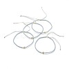 Adjustable Natural Smoky Quartz Braided Bead Bracelets BJEW-F391-A18-1