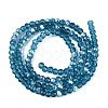 AB Color Plated Transparent Glass Rondelle Beads Strands EGLA-T029-2mm-10O-2