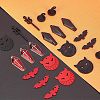 Nbeads 32Pcs 8 Style Halloween Theme Alloy Pendants FIND-NB0002-40-5