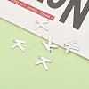 Tarnish Resistant 304 Stainless Steel Letter Charms STAS-O072-K-6