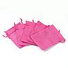Polyester Imitation Burlap Packing Pouches Drawstring Bags ABAG-R005-9x12-08-2