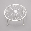 Flat Round Iron Flowerpot Holder AJEW-WH0252-23A-1
