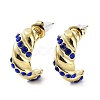 Glass Stud Earrings EJEW-P245-06G-2