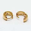 Personalized Unisex 304 Stainless Steel Huggie Hoop Earrings EJEW-G120-38B-2