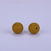 Round Silicone Focal Beads SI-JX0046A-101-2