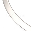 202 Stainless Steel Wire Choker Necklace NJEW-H011-07P-01-2