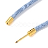 Adjustable Nylon Cord Necklace Making KK-CBACFA2-02G-25-3