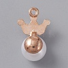 Resin Imitation Pearl Pendants FIND-TAC0002-041E-2