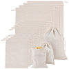 PandaHall Elite 18Pcs 3 Sizes Linen Pouches ABAG-PH0001-46-1