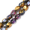 Electroplate Glass Beads Strands EGLA-N008-016-A03-1