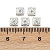 Brass Rhinestone Spacer Beads RSB071NF-02S-2
