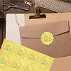 12 Sheets Self Adhesive Gold Foil Embossed Stickers DIY-WH0451-023-6