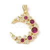 Brass Micro Pave Cubic Zirconia Pendants KK-K403-02G-03-1