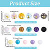 6Pcs 6 Colors Handmade Polymer Clay Beads CLAY-PA0001-47-2