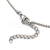 Brass Ball Chain Necklaces NJEW-JN02912-02-3