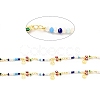 Enamel Cherry with Evil Eye Link Chains CHC-G017-22G-01-2