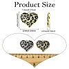 2Pcs 2 Colors Brass Micro Pave Cubic Zirconia Pendants KK-CJ0003-16-2