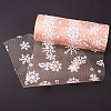 Snowflake Deco Mesh Ribbons OCOR-P010-G03-2