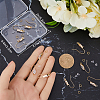 12Pcs Brass with Cubic Zirconia Earring Hooks DIY-CN0002-83-3