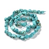 Dyed & Heated Natural Turquoise Beads Strands G-P497-01C-17-3