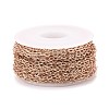 Ion Plating(IP) 304 Stainless Steel Textured Cable Chains CHS-H007-05RG-3
