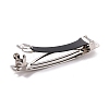 Hair Accessories Carbon Steel Hair Barrettes Finding X-PHAR-C009-01P-02-3