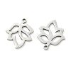Hollow 201 Stainless Steel Pendants STAS-F337-10D-P-2