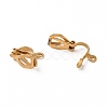 Ion Plating(IP) 304 Stainless Steel Clip-on Earring Findings STAS-E192-05G-2