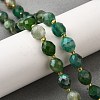 Natural Green Onyx Agate Beads Strands G-D305-B04-01-1