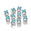 Alloy Enamel European Beads MPDL-R006-02-1