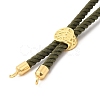 Twisted Nylon Cord Silder Bracelets DIY-B066-03G-04-2