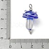 304 Stainless Steel with Handmade Bumpy Lampwork Pendants LA-CBA4231-01C-P-3
