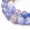 Natural Striped Agate/Banded Agate Beads Strands G-I261-C02-8mm-3