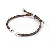 Adjustable Nylon Cord Slider Bracelet Making MAK-F026-A08-P-2