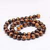 Natural Grade AB+ Tiger Eye Bead Strands G-K153-B39-6mm-AB-2