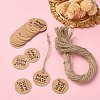 100Pcs Kraft Paper Gift Tags CDIS-YW0001-11A-2