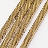 Electroplate Non-magnetic Synthetic Hematite Heishi Beads Strands X-G-J171A-3x3mm-06-1