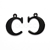 304 Stainless Steel Alphabet Charms STAS-H122-C-EB-1