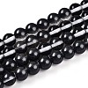 Baking Paint Transparent Glass Beads Strands DGLA-N011-8mm-10-1