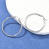 Tarnish Resistant 304 Stainless Steel Hoop Earrings EJEW-F105-08P-1