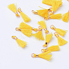 Polycotton(Polyester Cotton) Tassel Pendant Decorations X-OCOR-S102-13-1