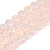 Electroplate Opaque Solid Color Glass Beads Strands EGLA-N002-27-B05-1